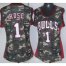 Cheap Women Chicago Bulls 1 Derrick Rose Camo Revolution 30 Swingman NBA Jerseys