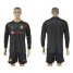Dortmund Blank Black Long Sleeves Goalkeeper Soccer Club Jersey