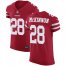 Nike San Francisco 49ers #28 Jerick McKinnon Red Team Color Mens Stitched NFL Vapor Untouchable Elite Jersey