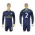 Arsenal #2 Debuchy Sec Away Long Sleeves Soccer Club Jersey