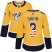 Adidas Nashville Predators #3 Steven Santini Yellow Home Authentic USA Flag Womens Stitched NHL Jersey