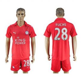 Leicester City #28 Fuchs Away Soccer Club Jersey
