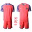 Italy Blank Pink Goalkeeper Kid Soccer Country Jersey