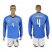 Italy #4 Darmian Blue Home Long Sleeves Soccer Country Jersey