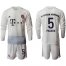Bayern Munchen #5 Pavard Away Long Sleeves Soccer Club Jersey