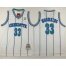 Charlotte Hornets #33 Alonzo Mourning White Mitchell And Ness Throwback Stitched NBA Jersey