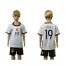 Germany #19 Gotze White Home Kid Soccer Country Jersey