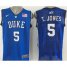 Duke Blue Devils #5 Tyus Jones Blue Basketball Stitched NCAA Jersey