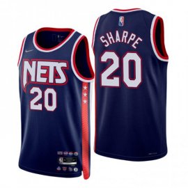Brooklyn Brooklyn Nets #20 Dayron Sharpe Mens Nike Navy 2021/22 Swingman NBA Jersey – City Edition Mens