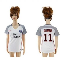 Womens Paris Saint-Germain #11 Di Maria Sec Away Soccer Club Jersey