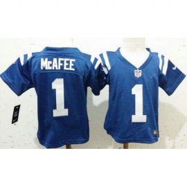 Toddler Nike Indianapolis Colts #1 Pat McAfee Royal Blue Team Color Stitched NFL Elite Jersey