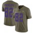 Nike Minnesota Vikings #82 Kyle Rudolph Olive Mens Stitched NFL Limited 2017 Salute to Service Jersey