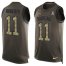 Nike Baltimore Ravens #11 Seth Roberts Green Mens Stitched NFL Limited Salute To Service Tank Top Jersey