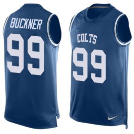 Nike Indianapolis Colts #99 DeForest Buckner Royal Blue Team Color Mens Stitched NFL Limited Tank Top Jersey