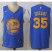 Nike Golden State Warriors #35 Kevin Durant Royal Road Stitched NBA Jersey