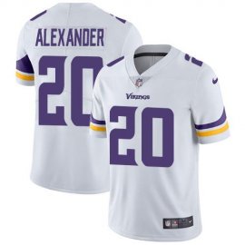 Nike Minnesota Vikings #20 Mackensie Alexander White Mens Stitched NFL Vapor Untouchable Limited Jersey