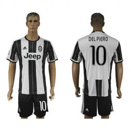 Juventus #10 Del Piero Home Soccer Club Jersey