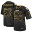 Nike Pittsburgh Steelers #53 Maurkice Pouncey Lights Out Black Mens Stitched NFL Elite Jersey