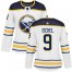 Adidas Buffalo Sabres #9 Jack Eichel White Road Authentic Womens Stitched NHL Jersey