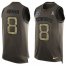 Nike Dallas Cowboys #8 Troy Aikman Green Mens Stitched NFL Limited Salute To Service Tank Top Jersey