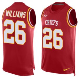 Nike Kansas City Chiefs #26 Damien Williams Red Team Color Mens Stitched NFL Limited Tank Top Jersey