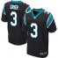 Nike Carolina Panthers #3 Will Grier Black Team Color Mens Stitched NFL Vapor Untouchable Elite Jersey