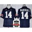 Auburn Tigers 14 Nick Marshall Navy Blue NCAA Football Jerseys 2014 Vizio BCS National Championship Game Patch