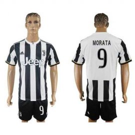 Juventus #9 Morata Home Soccer Club Jersey