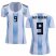 Womens Argentina #9 Kun Aguero Home Soccer Country Jersey