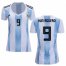 Womens Argentina #9 Kun Aguero Home Soccer Country Jersey