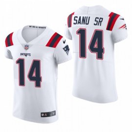 New England New England Patriots #14 Mohamed Sanu Sr. Nike Mens White Team Color Mens Stitched NFL 2020 Vapor Untouchable Elite Jersey