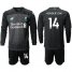 Liverpool #14 Henderson Third Long Sleeves Soccer Club Jersey