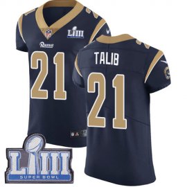 Nike Los Angeles Rams #21 Aqib Talib Navy Blue Team Color Super Bowl LIII Bound Mens Stitched NFL Vapor Untouchable Elite Jersey