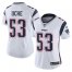 Nike New England Patriots #53 Josh Uche White Womens Stitched NFL Vapor Untouchable Limited Jersey