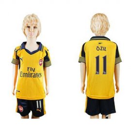 Arsenal #11 Ozil Away Kid Soccer Club Jersey
