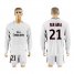 Paris Saint-Germain #21 Ben Arfa Sec Away Long Sleeves Soccer Club Jersey