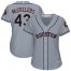 Houston Astros #43 Lance McCullers Grey Road Womens Stitched MLB Jersey