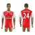 Arsenal #24 Bellerin Home Soccer Club Jersey