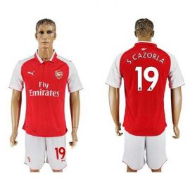 Arsenal #19 S.Cazorla Home Soccer Club Jersey