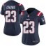 Nike New England Patriots #23 Patrick Chung Navy Blue Womens Stitched NFL Limited Rush Jersey