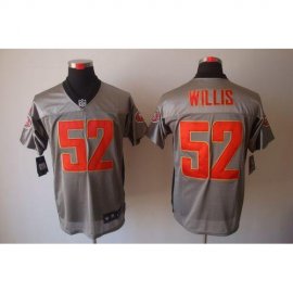 Nike San Francisco 49ers #52 Patrick Willis Grey Shadow Mens Stitched NFL Elite Jersey