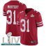 Nike San Francisco 49ers #31 Raheem Mostert Red Super Bowl LIV 2020 Team Color Youth Stitched NFL Vapor Untouchable Limited Jersey