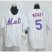 New York Mets #5 David Wright White(Blue Strip) Home Cool Base Stitched Youth MLB Jersey