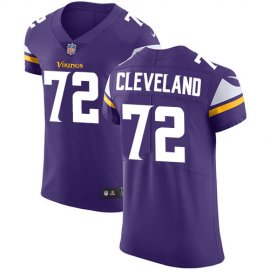 Nike Minnesota Vikings #72 Ezra Cleveland Purple Team Color Mens Stitched NFL Vapor Untouchable Elite Jersey