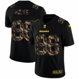 Chicago Chicago Bears #96 Akiem Hicks Mens Black Nike Flocked Lightning Vapor Limited NFL Jersey