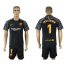 Barcelona #1 Ter Stegen Black Goalkeeper Soccer Club Jersey