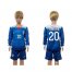 USA #20 Cameron Away Long Sleeves Kid Soccer Country Jersey