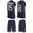 Nike Chicago Bears #15 Eddy Pineiro Navy Blue Team Color Mens Stitched NFL Limited Tank Top Suit Jersey