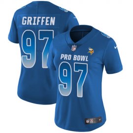 Nike Minnesota Vikings #97 Everson Griffen Royal Womens Stitched NFL Limited NFC 2018 Pro Bowl Jersey