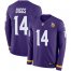 Nike Minnesota Vikings #14 Stefon Diggs Purple Team Color Youth Stitched NFL Limited Therma Long Sleeve Jersey